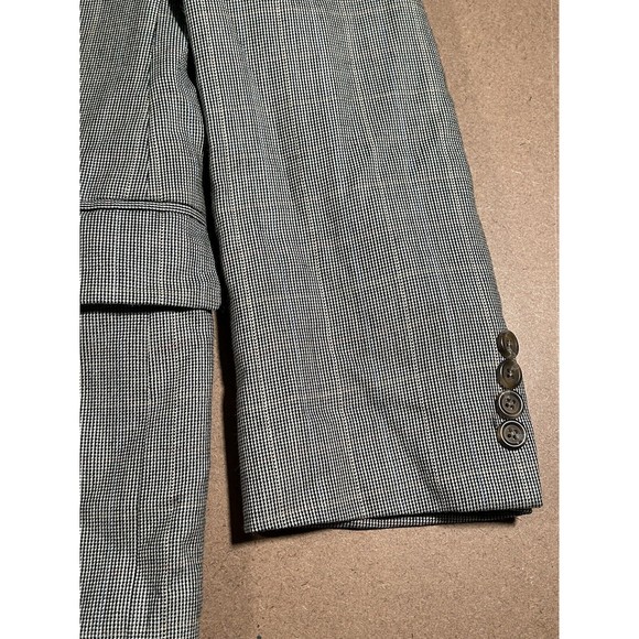 Lauren Ralph Lauren Gray Houndstooth Blazer Jacket Sports Coat Macy's See Photos - Picture 2 of 11